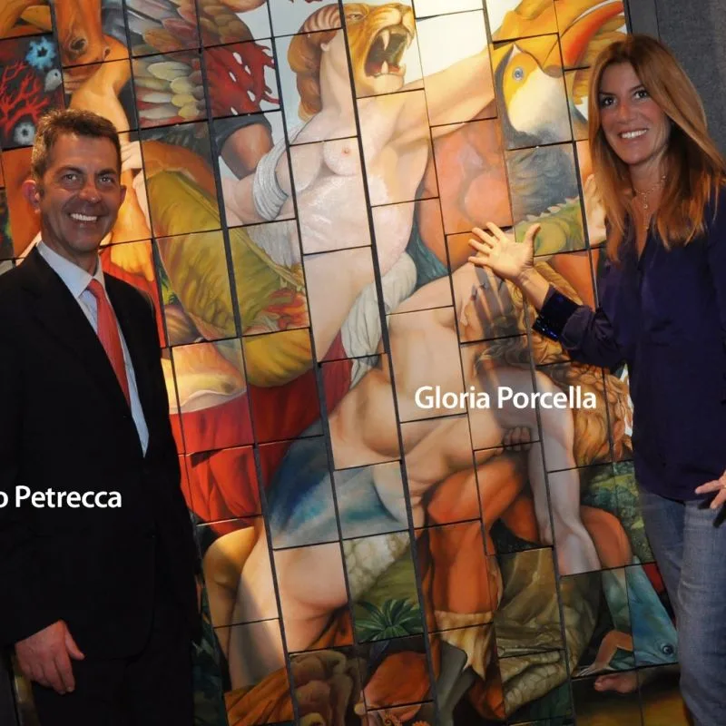 Earlier Works - the rape of the sabine w with curators of in fieri exhibiton camera dei deputati