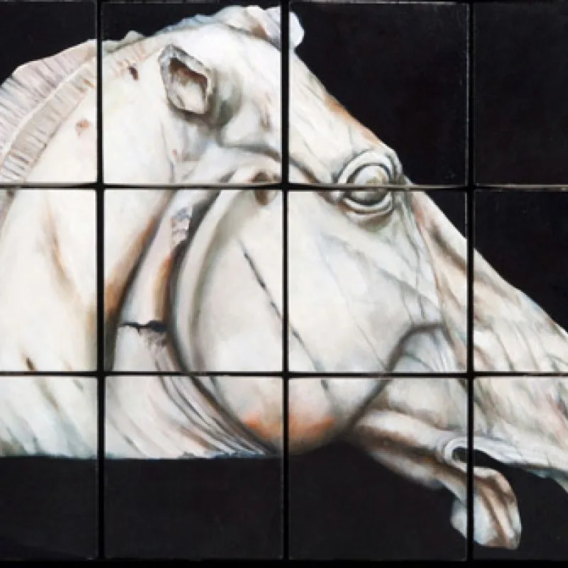 Elgin Marbles - horse head nero 2